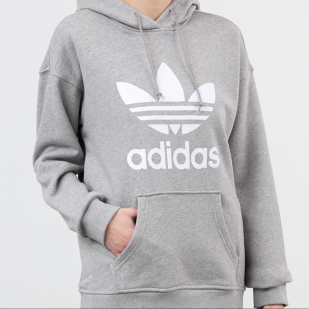 Grey adidas hoodie